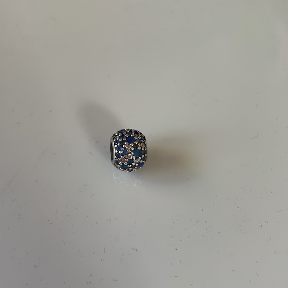 Authentic Blue And Clear Pandora Charm - image 3